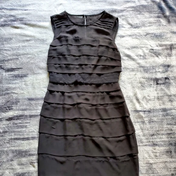 Dressy Adrianna Papell black dress - Picture 1 of 16